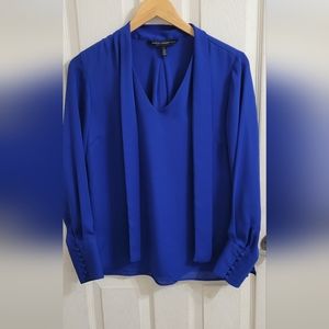 WHBM royal blue blouse